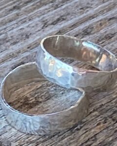 Textured Sterling Silver Ring.